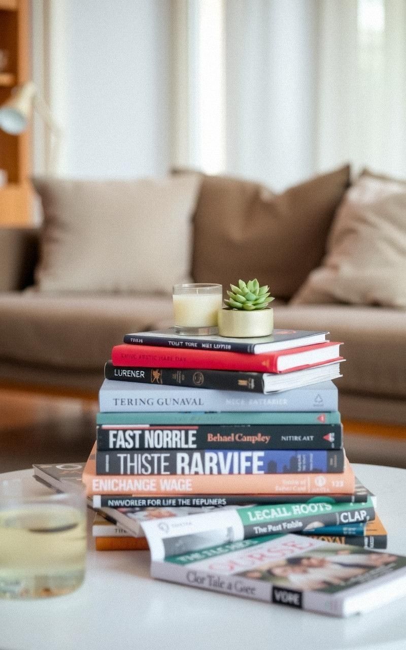 Layer Books and Magazines for Visual Interest