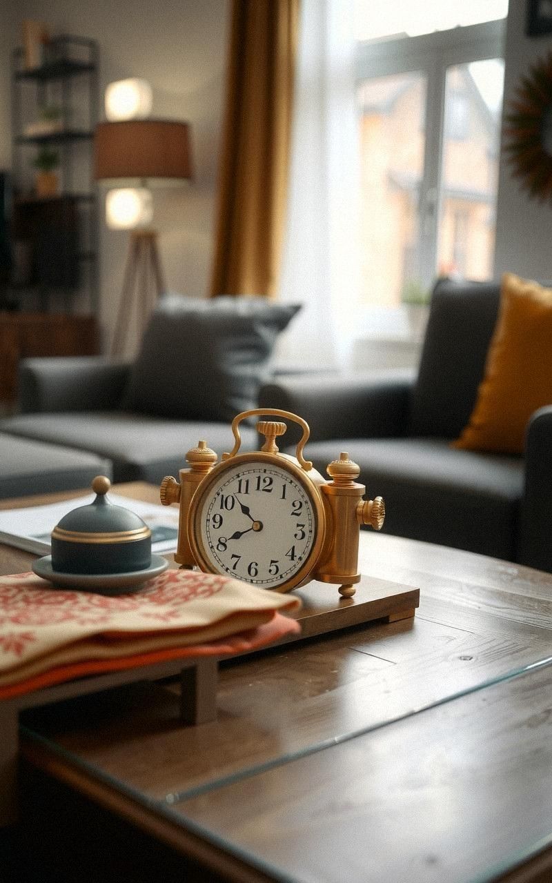 Showcase a Vintage Clock for Timeless Charm