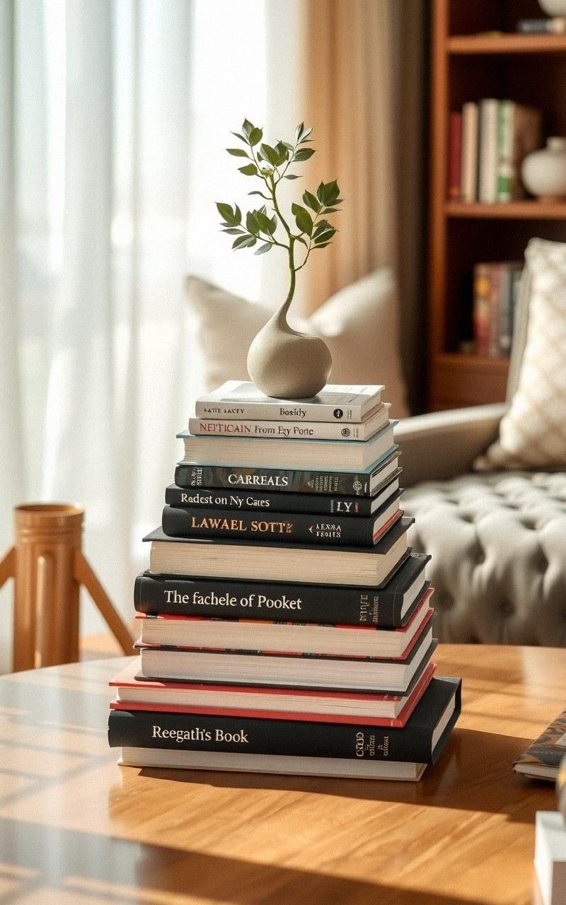 Use Books as Pedestals for Display Items
