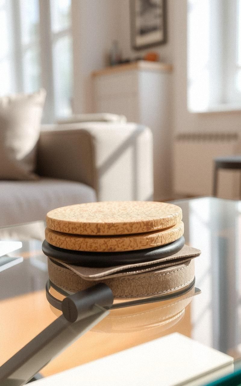 Use Textured Coasters to Combine Function and Style