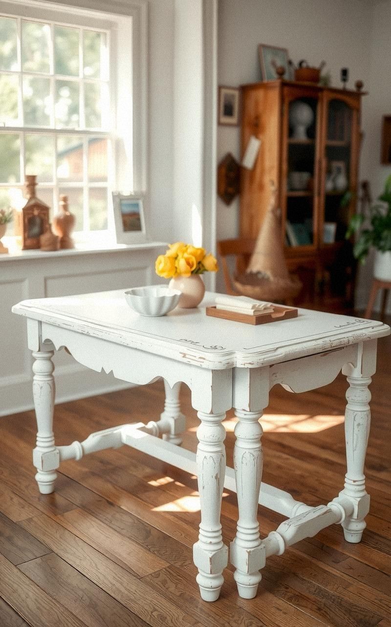 Make a Chalk-Painted Table With Distressed Finish