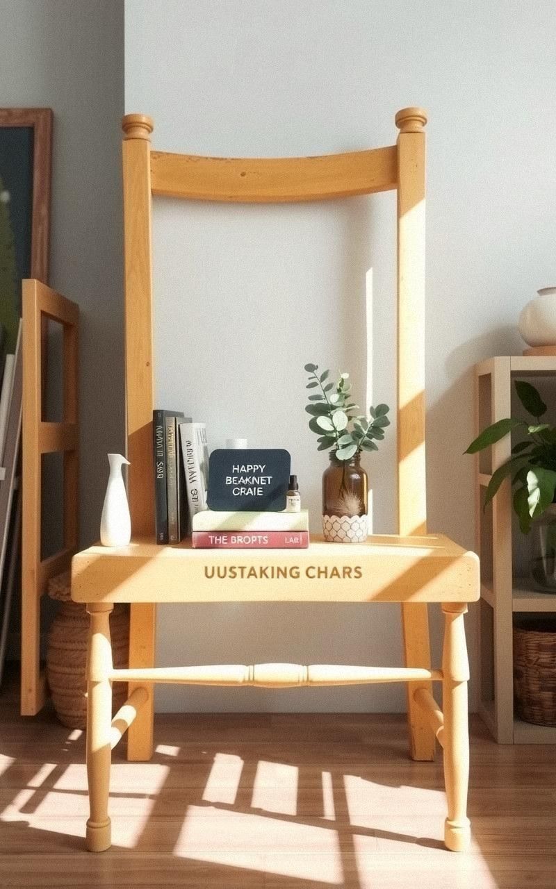 Transform a Broken Chair Into a Unique Shelf Unit