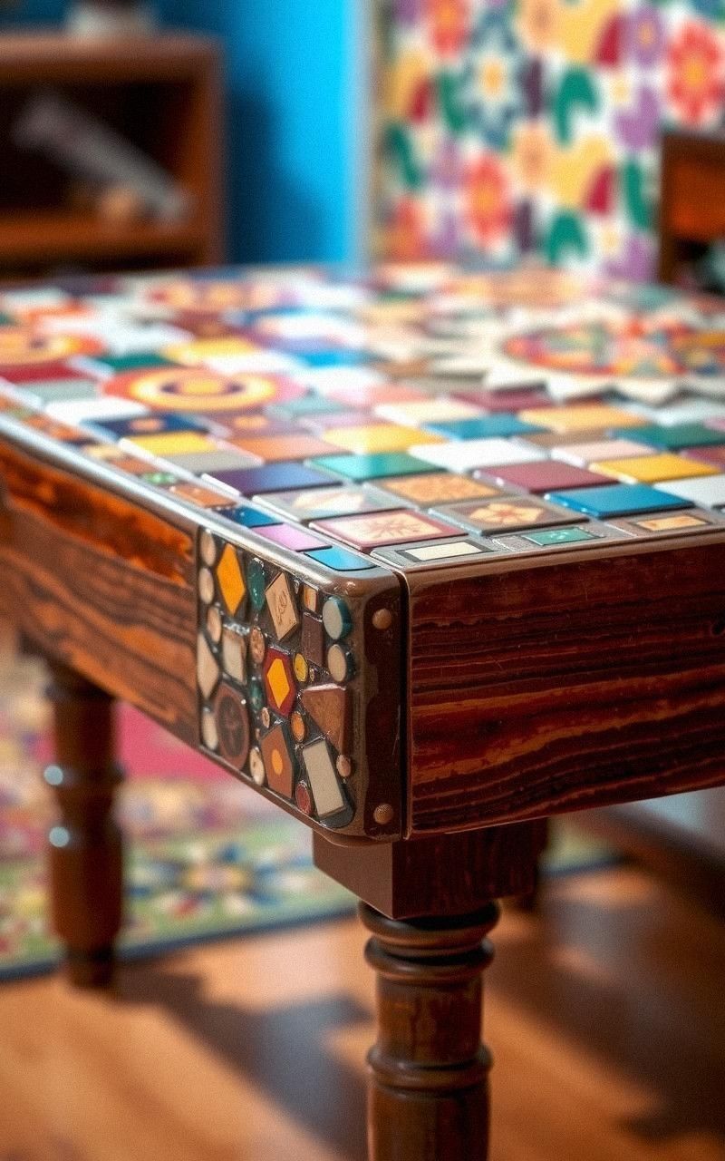 Transform a Cracked Tabletop Into a Mosaic Masterpiece