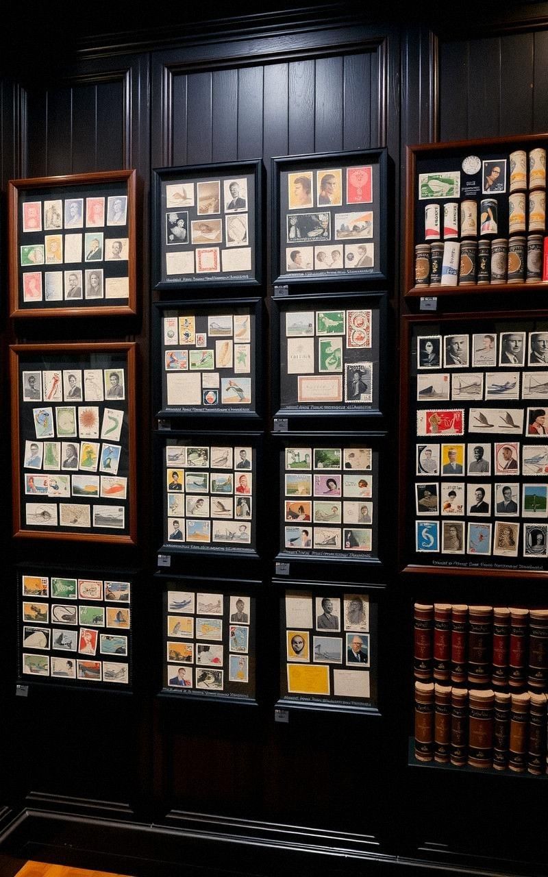 Create a Gallery Wall Using Vintage Postage Stamps