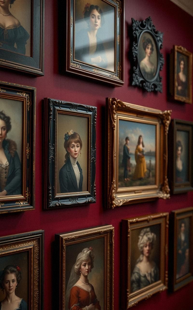 Create a Victorian Era Portrait Wall