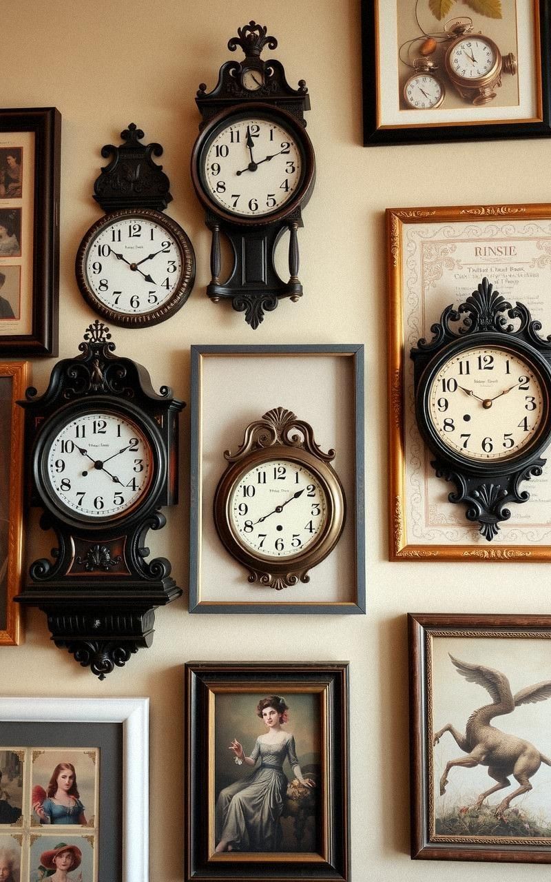 Incorporate Vintage Clocks for Functional Decor