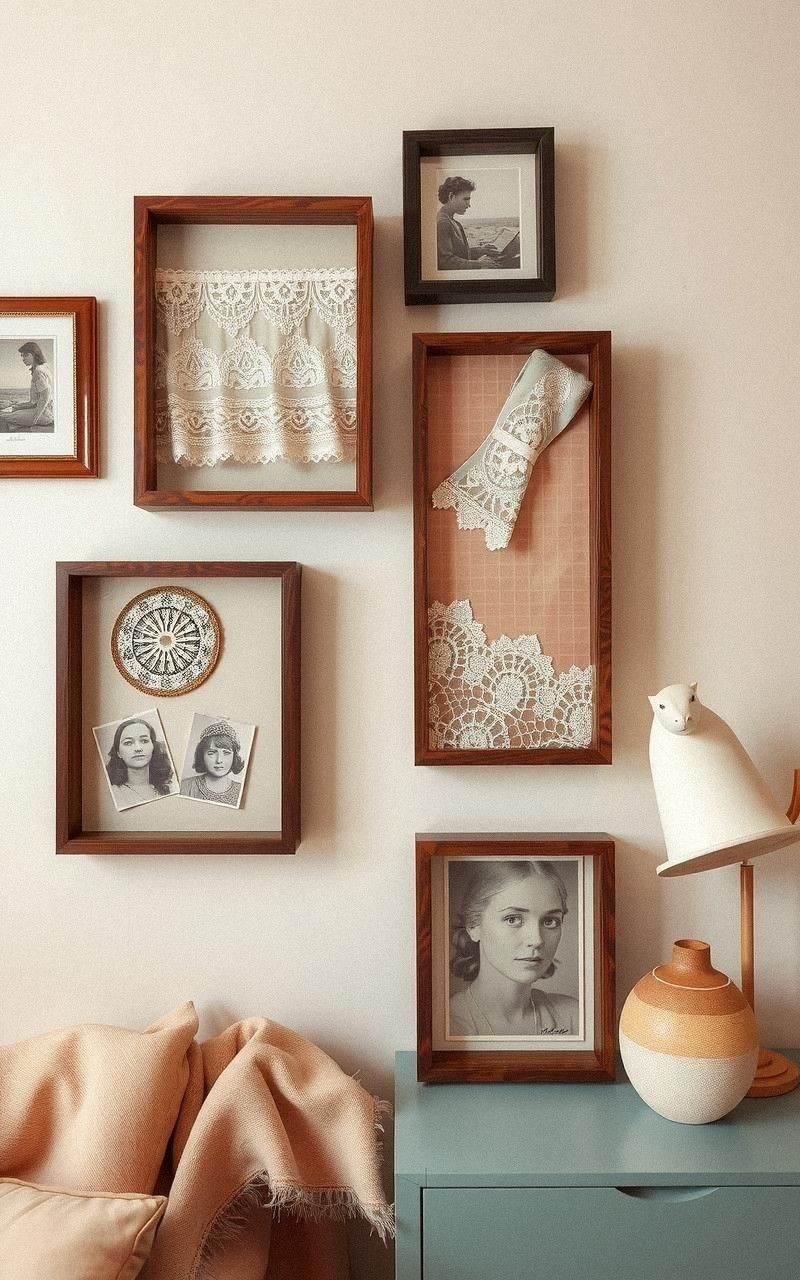 Incorporate Vintage Lace And Textile Swatches