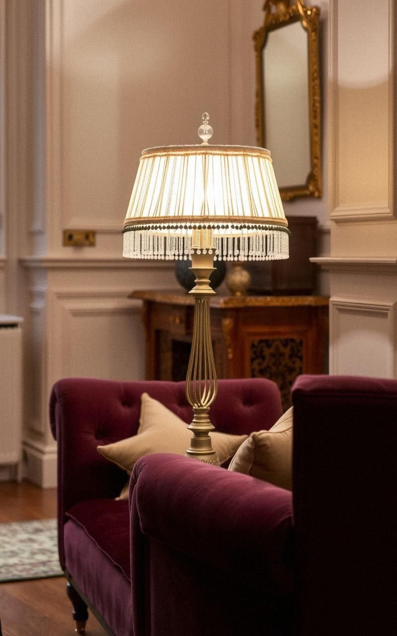 Beaded Fringe Lampshades for Glamorous Vintage Touch