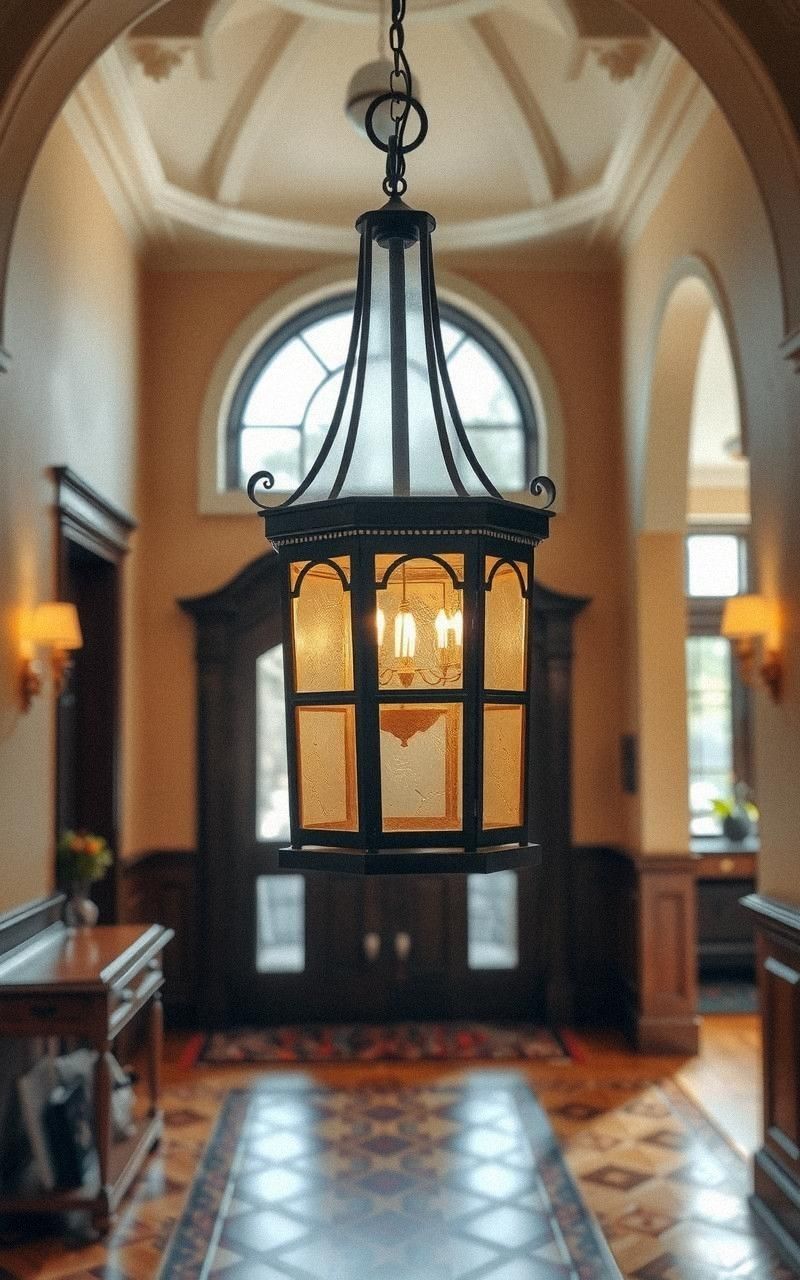 Hanging Lantern Chandeliers for Old-World Ambiance