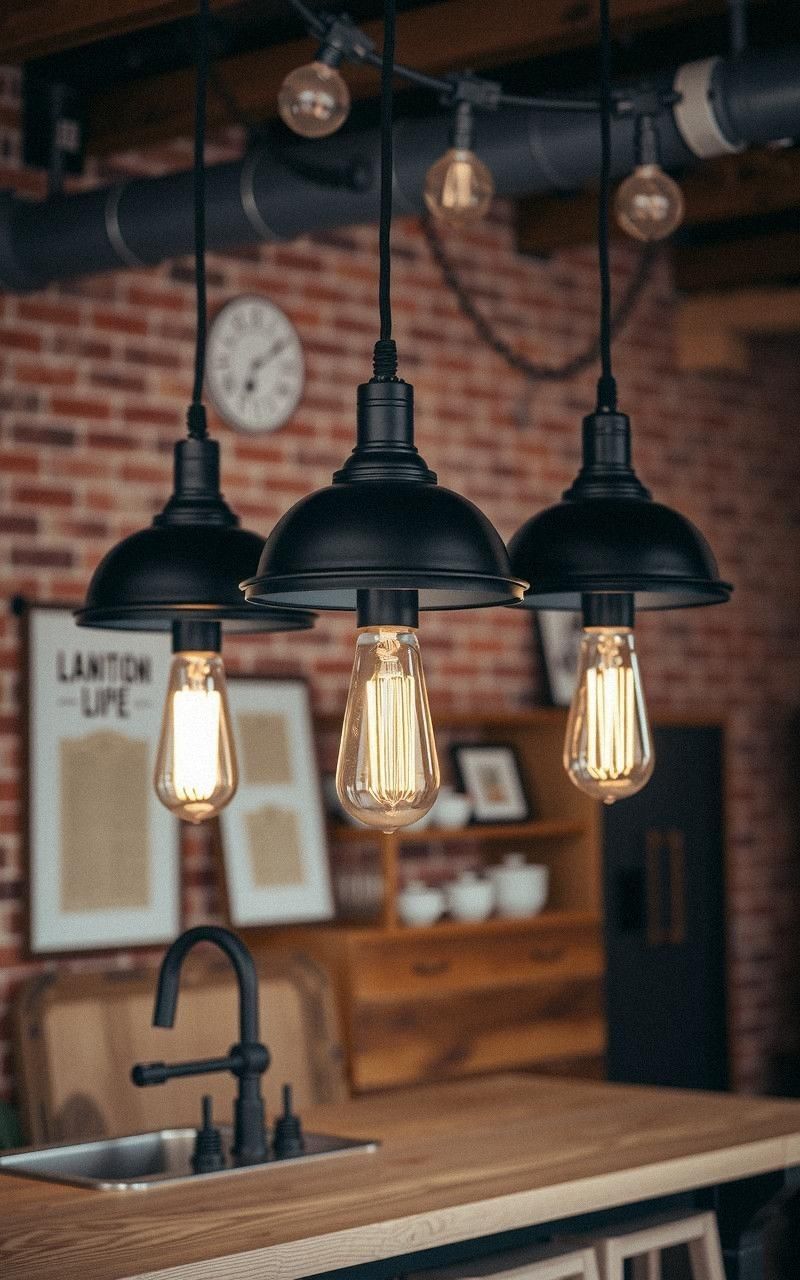 Retro Industrial Pendant Lights for Urban Vintage