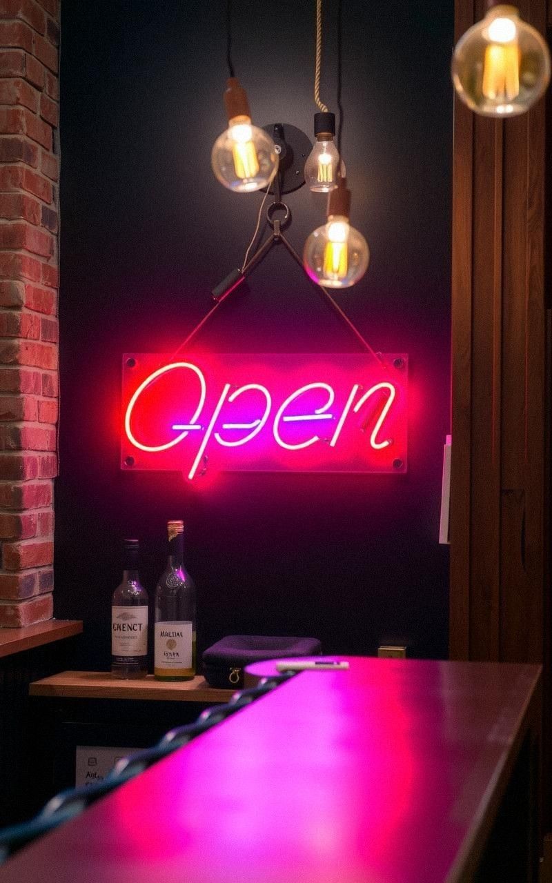 Retro Neon Signs for Playful Vintage Flair