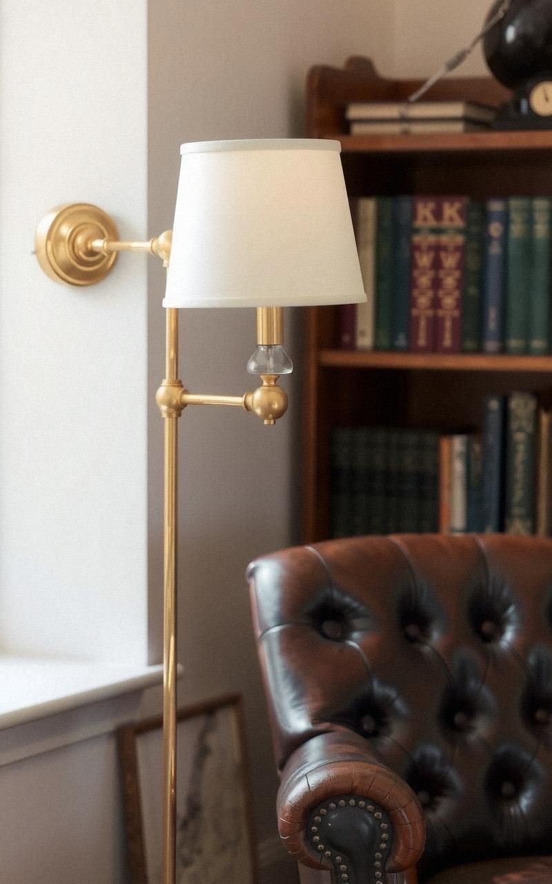 Vintage Brass Swing Arm Wall Lamps for Flexibility