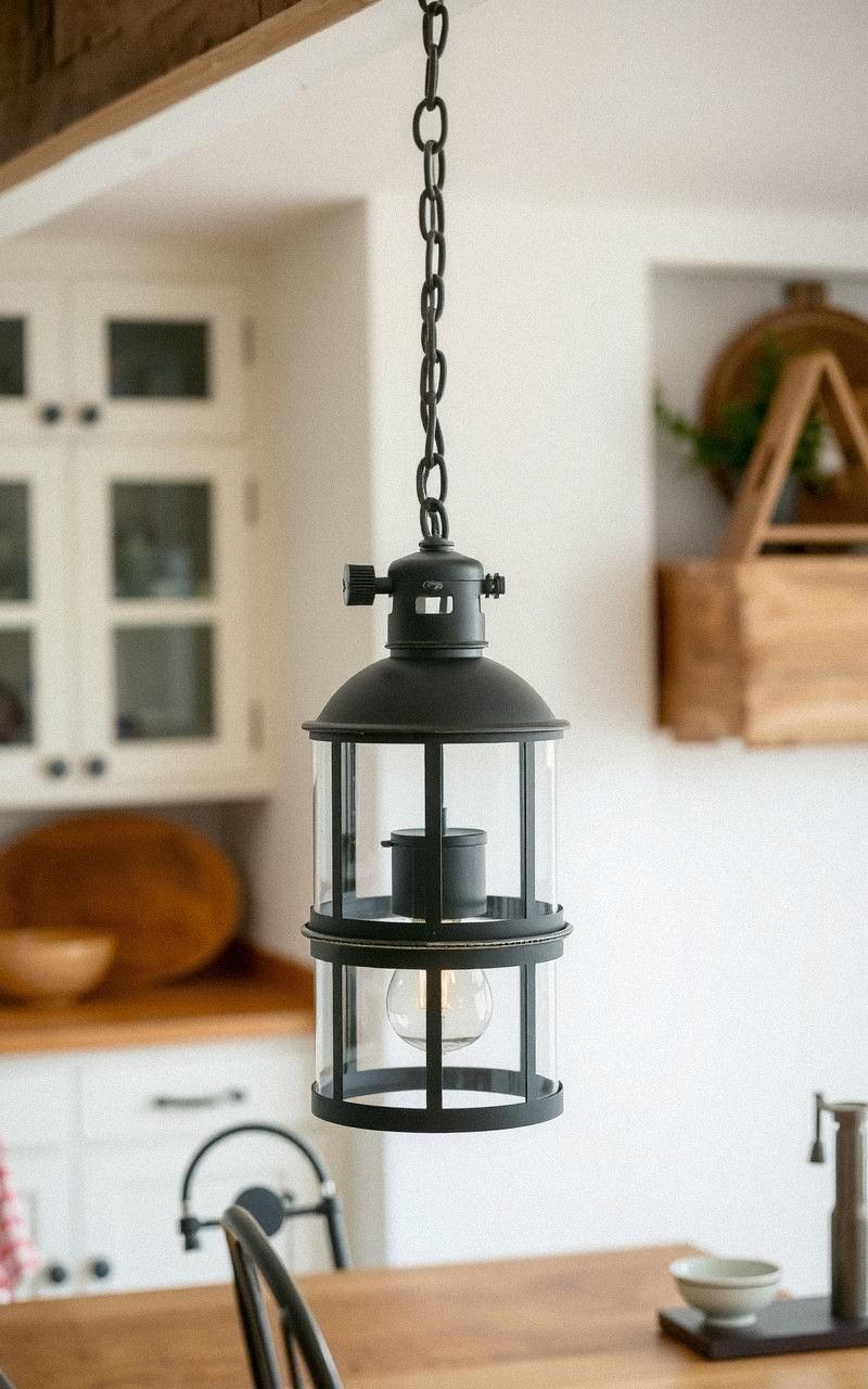 Vintage Lantern-Style Pendant Lights for Cozy Kitchens
