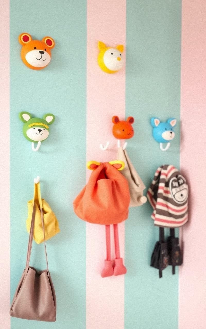 Whimsical Wall Hooks with Animal Shapes
