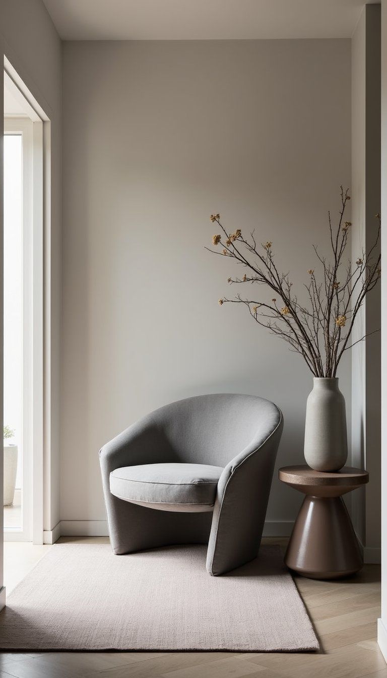 Sculptural Accent Chair as an Artful Statement Piece