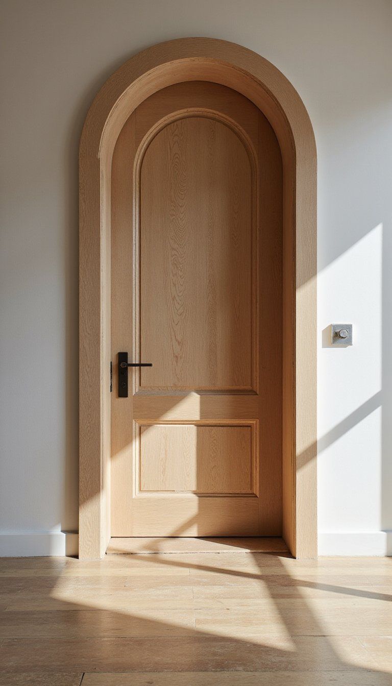 Pocket Arched Door That Slides Out Of Sight