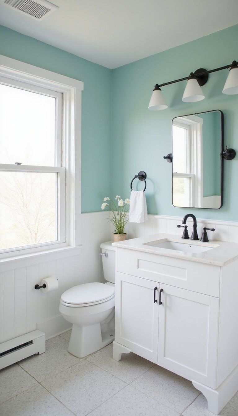 Bathroom Board And Batten With Moisture-Resistant Panels