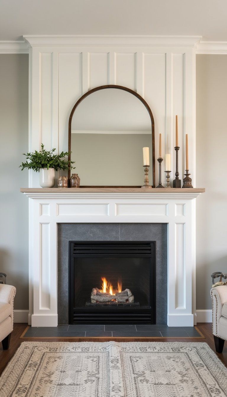 Board And Batten Fireplace Surround For Cozy Evenings
