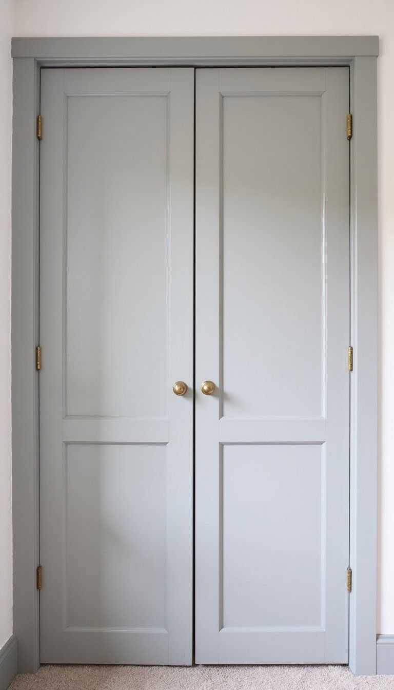 Closet Door Framing With Mini Board And Batten Panels