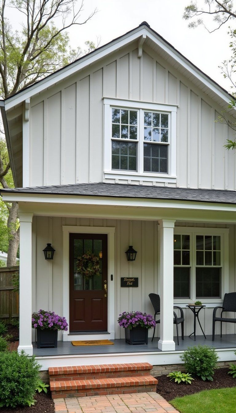 Exterior Board And Batten Cottage Facade Idea