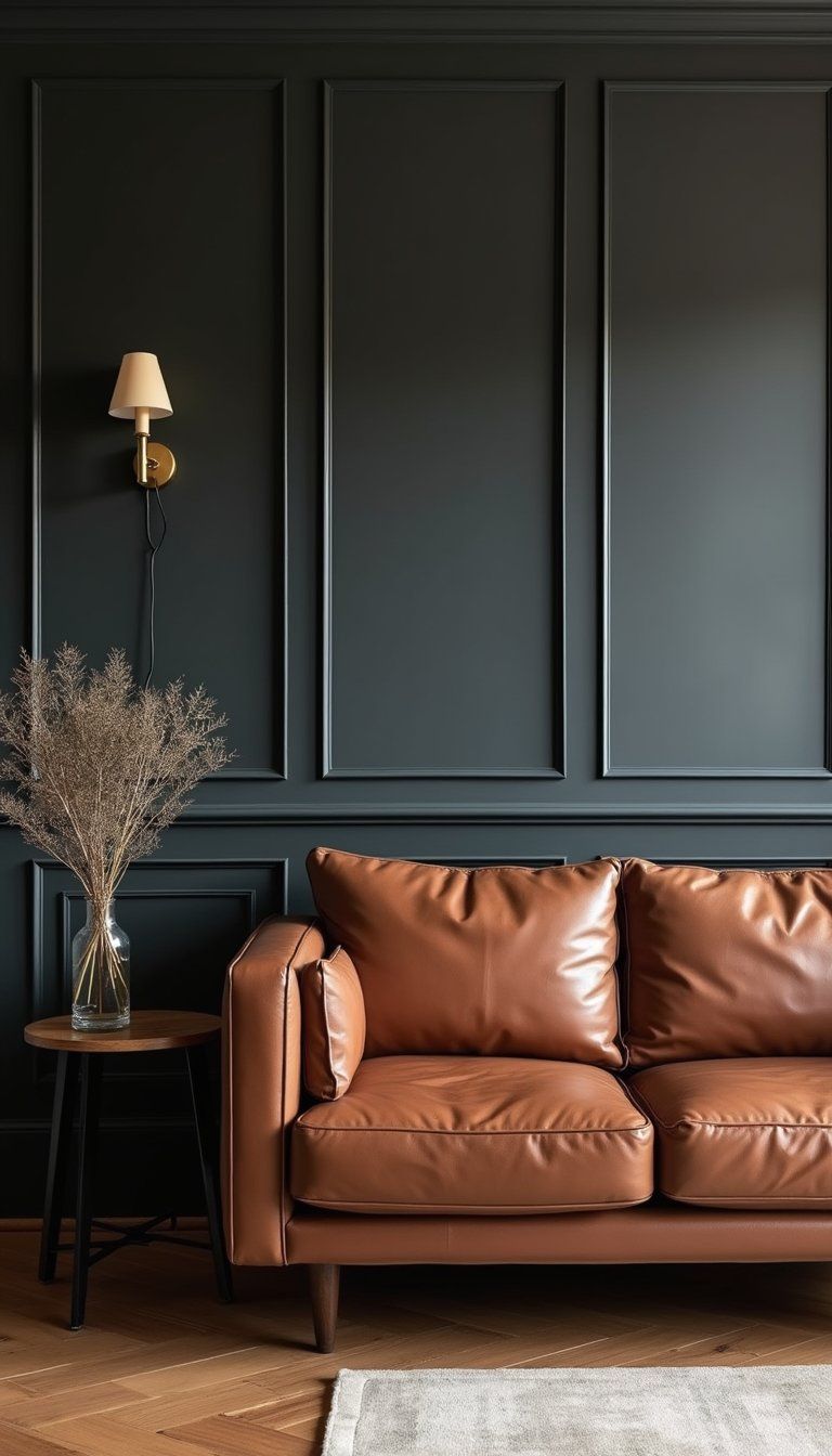 Moody Charcoal Tall Board And Batten Feature