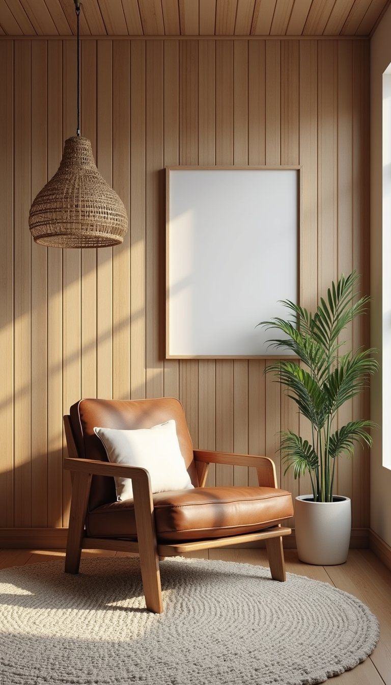 Natural Wood Board And Batten For Warmth