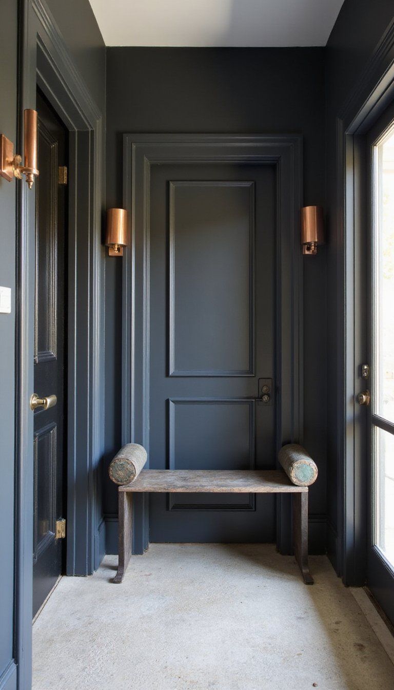 Painted-Metal Accents Paired With Sleek Battens