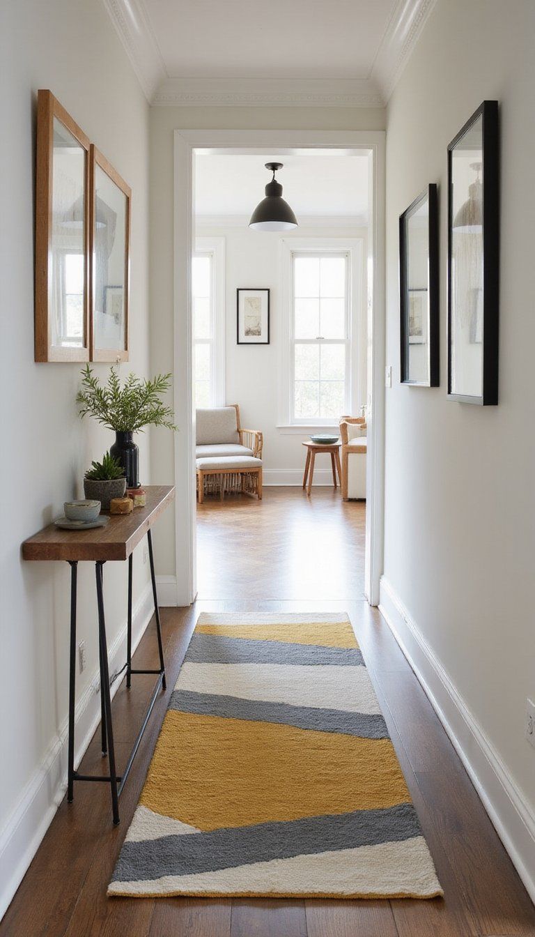 Graphic Rug Runner For Hallways And Corridors