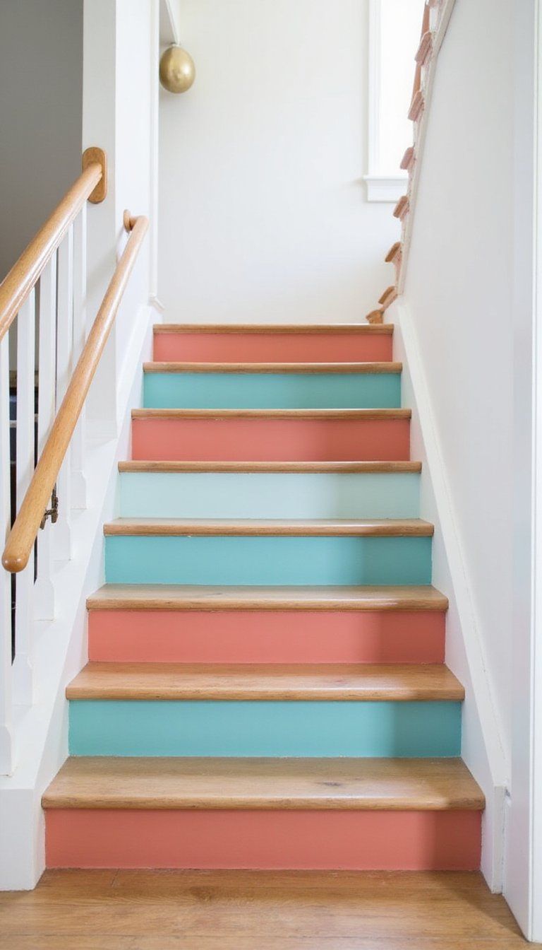 Striped Stair Risers For Unexpected Playfulness