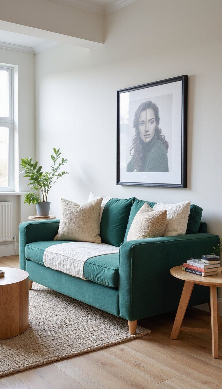 Two-Color Sofa For Graphic Seating Statements