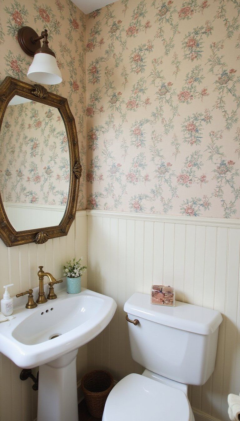 Vintage Chinoiserie Pattern With Soft Pastels