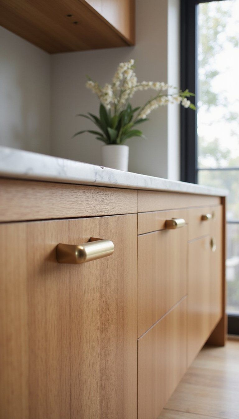 Brass Hardware Upgrades For Kitchen Cabinets