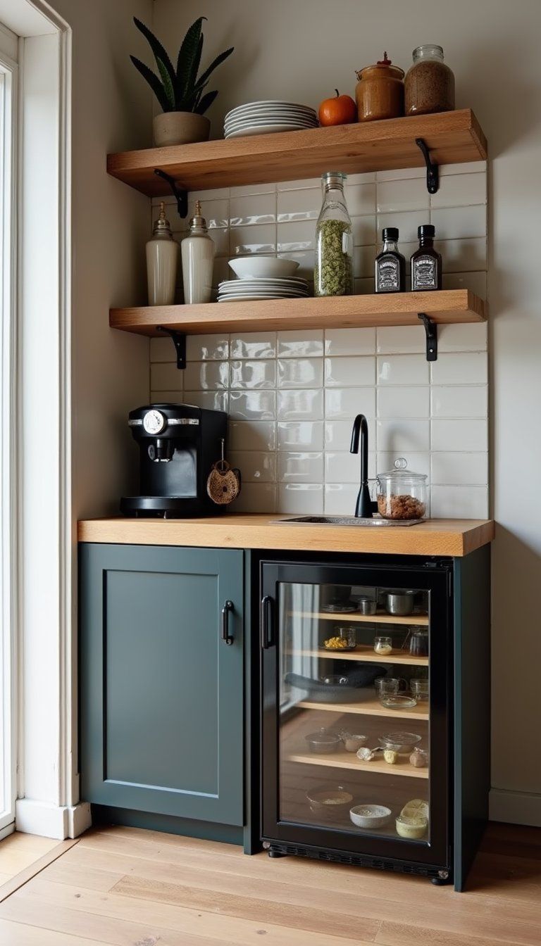 Mini Coffee And Cocktail Combo Nook For Mornings