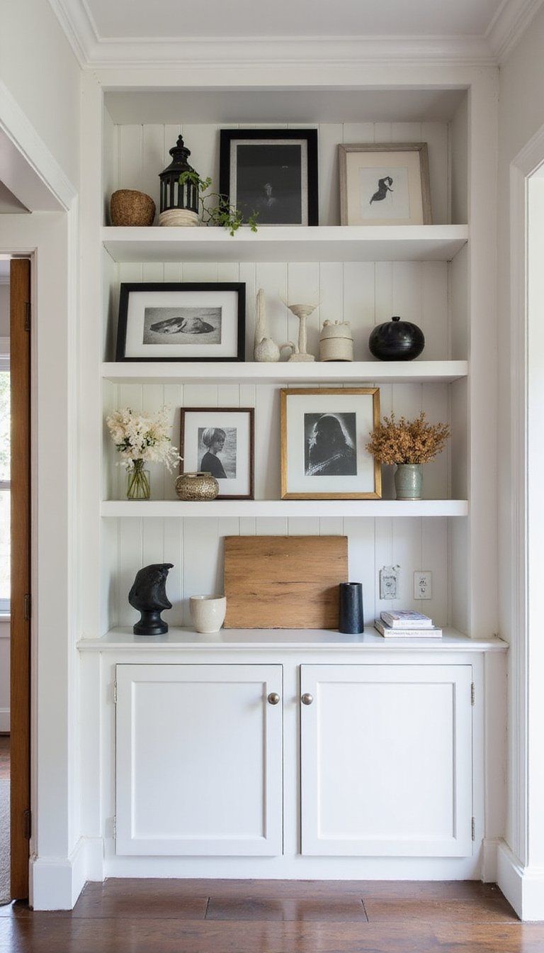 Gallery Style Shelving For Photos And Prints