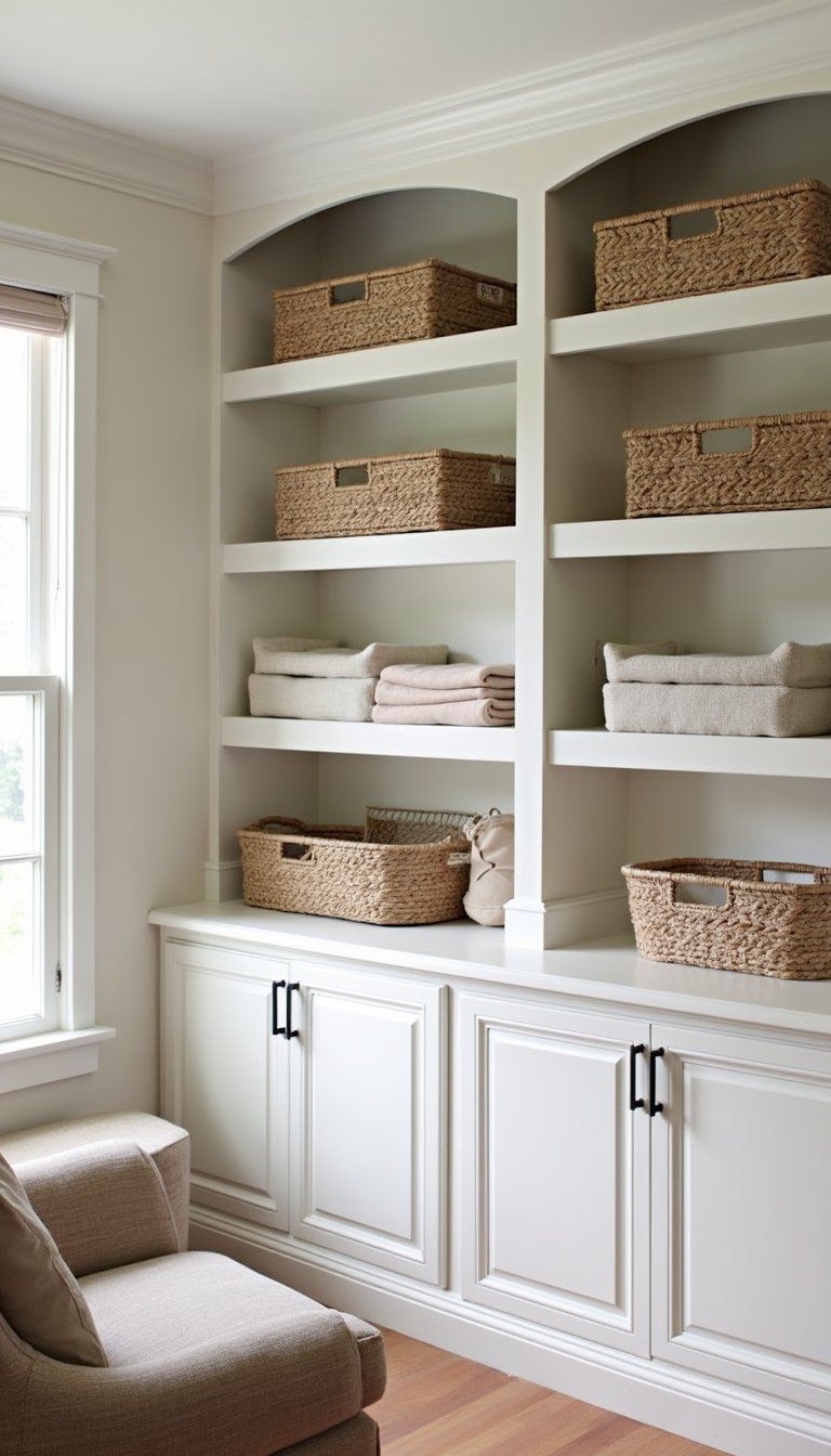 Layered Textiles And Baskets For Cozy Vibe