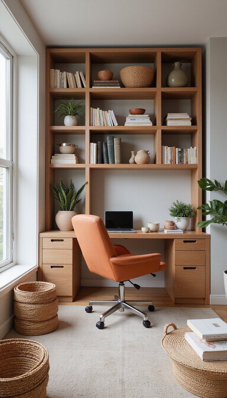 Curated Bookcase Divider For Open Layouts