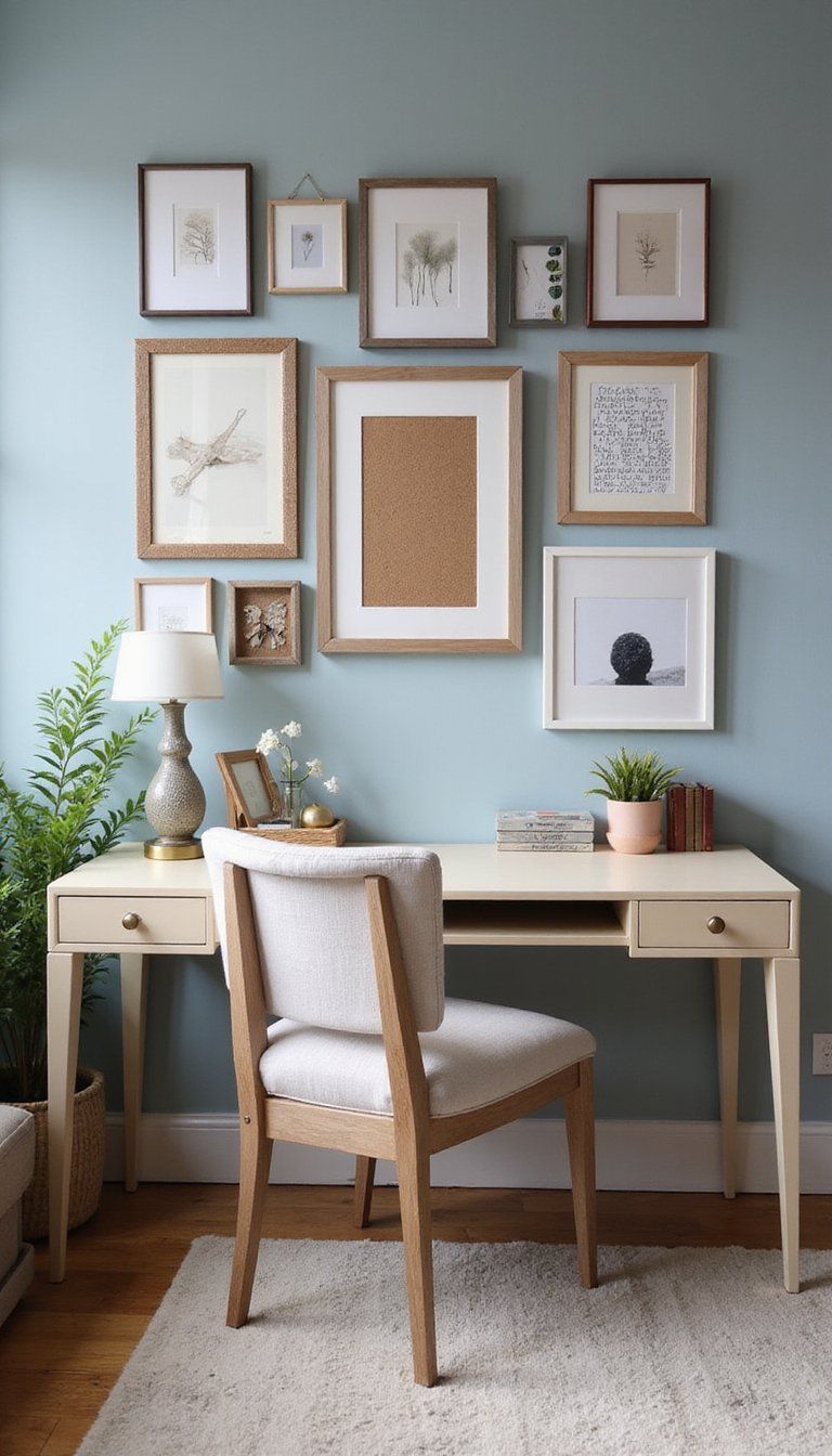 Gallery Wall Inspiration Station Above Desk