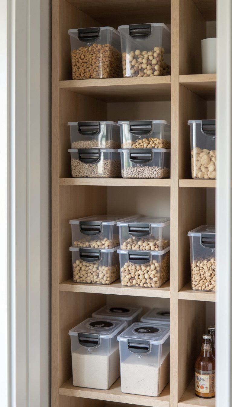 Modular Clear Bins For Snack And Meal Prep