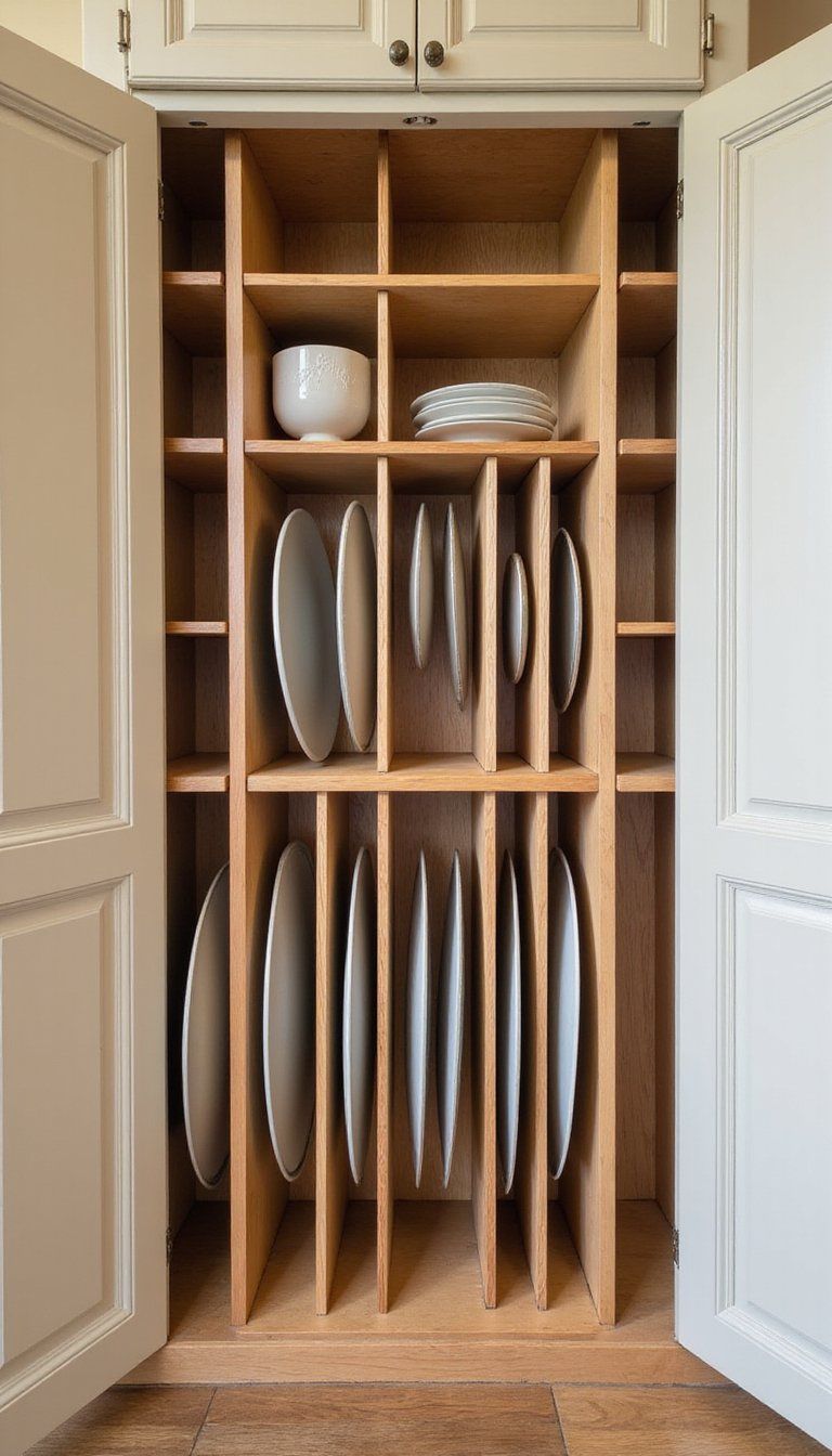 Vertical Tray Storage For Baking Sheets And Platters