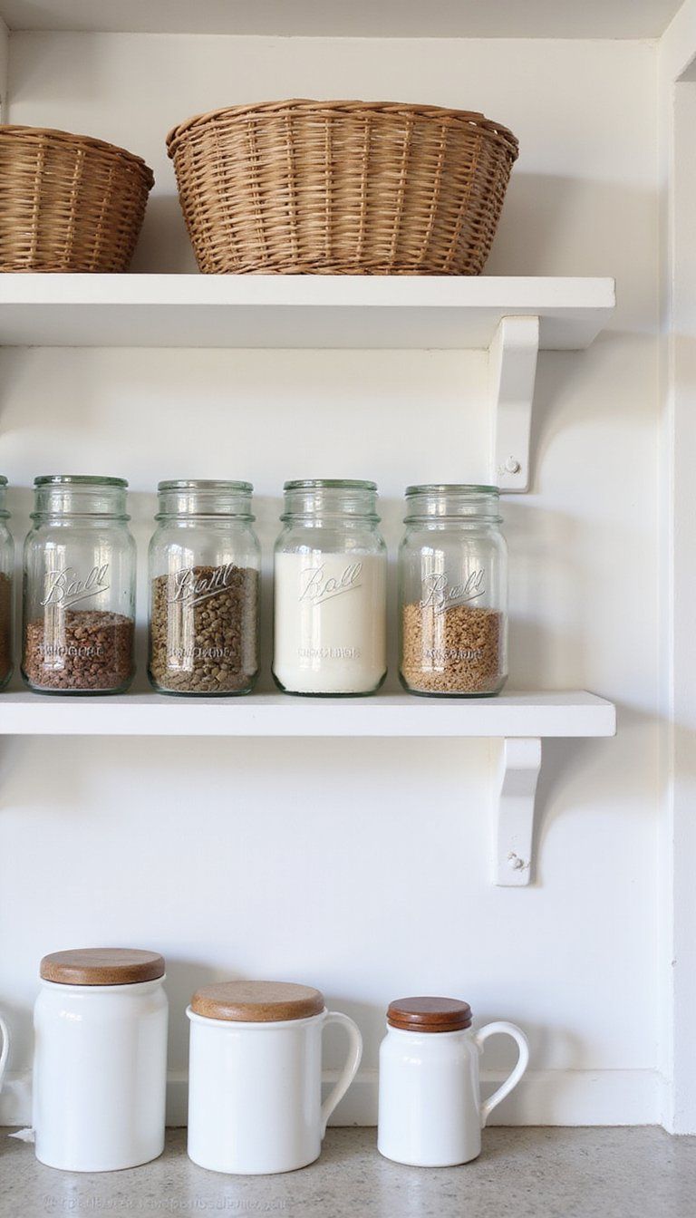 Vintage Mason Jars For Pantry And Counter Storage