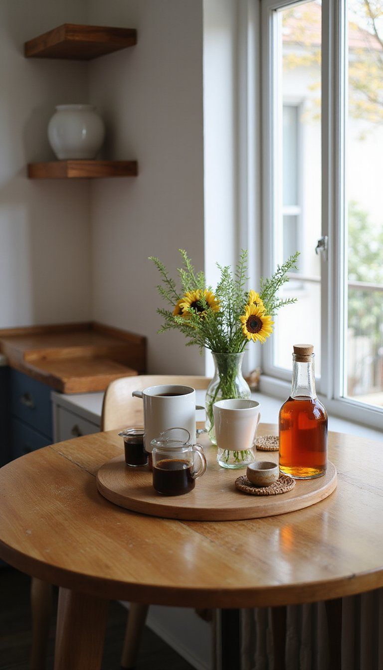 Lazy Susan Round Coffee Center For Sharing