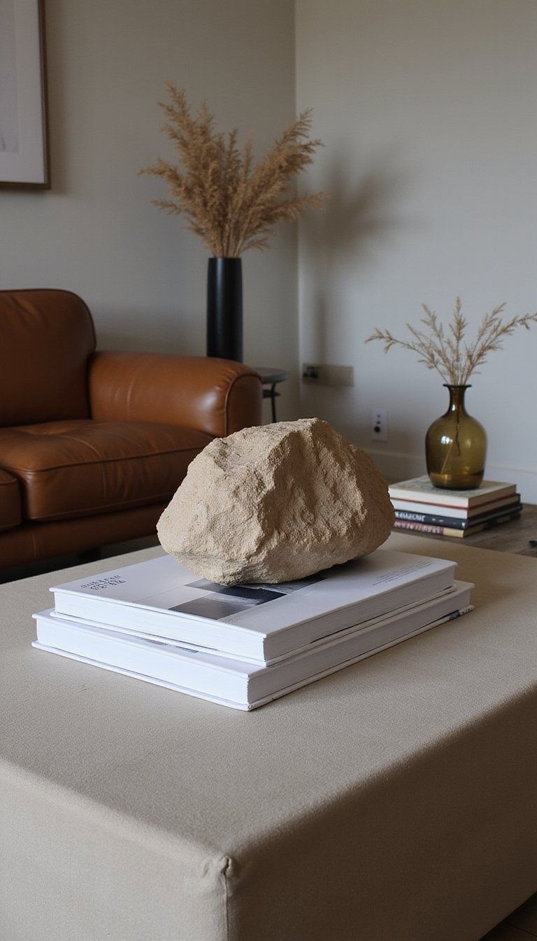 Oversized Art Books As Sculptural Centerpieces