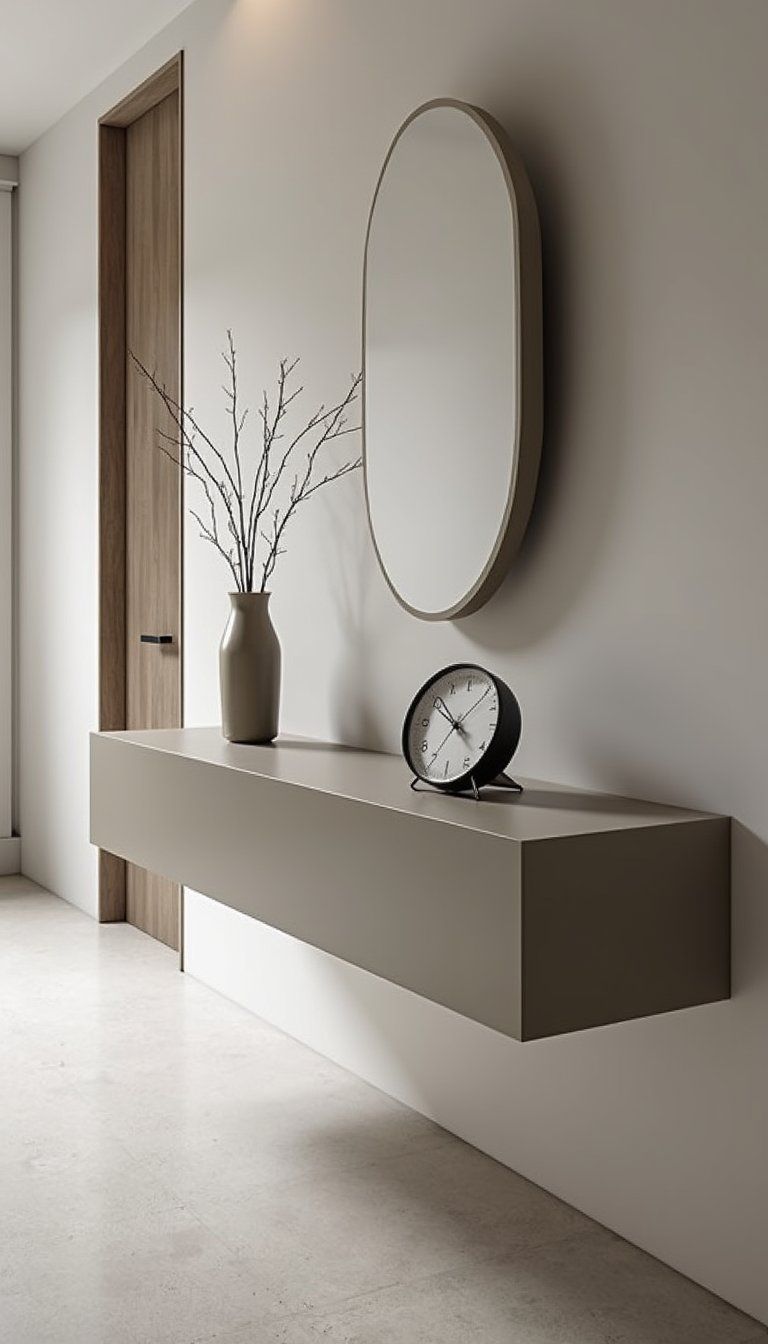 Floating Console For Sleek Modern Spaces