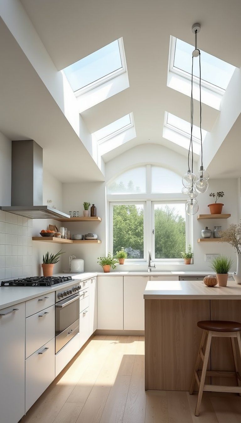 Skylight Cluster For Natural Light And Drama