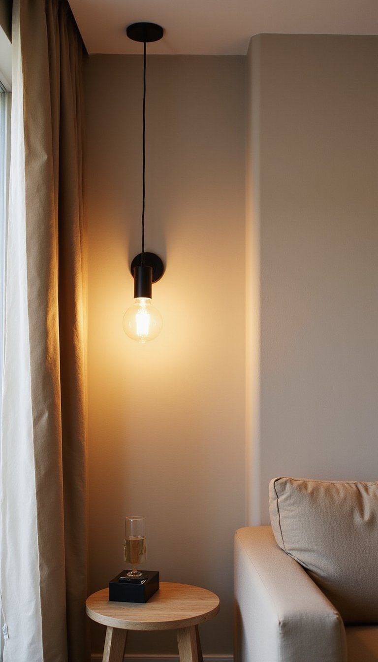 Layered Lighting Plan With Warm Bulbs And Shadows