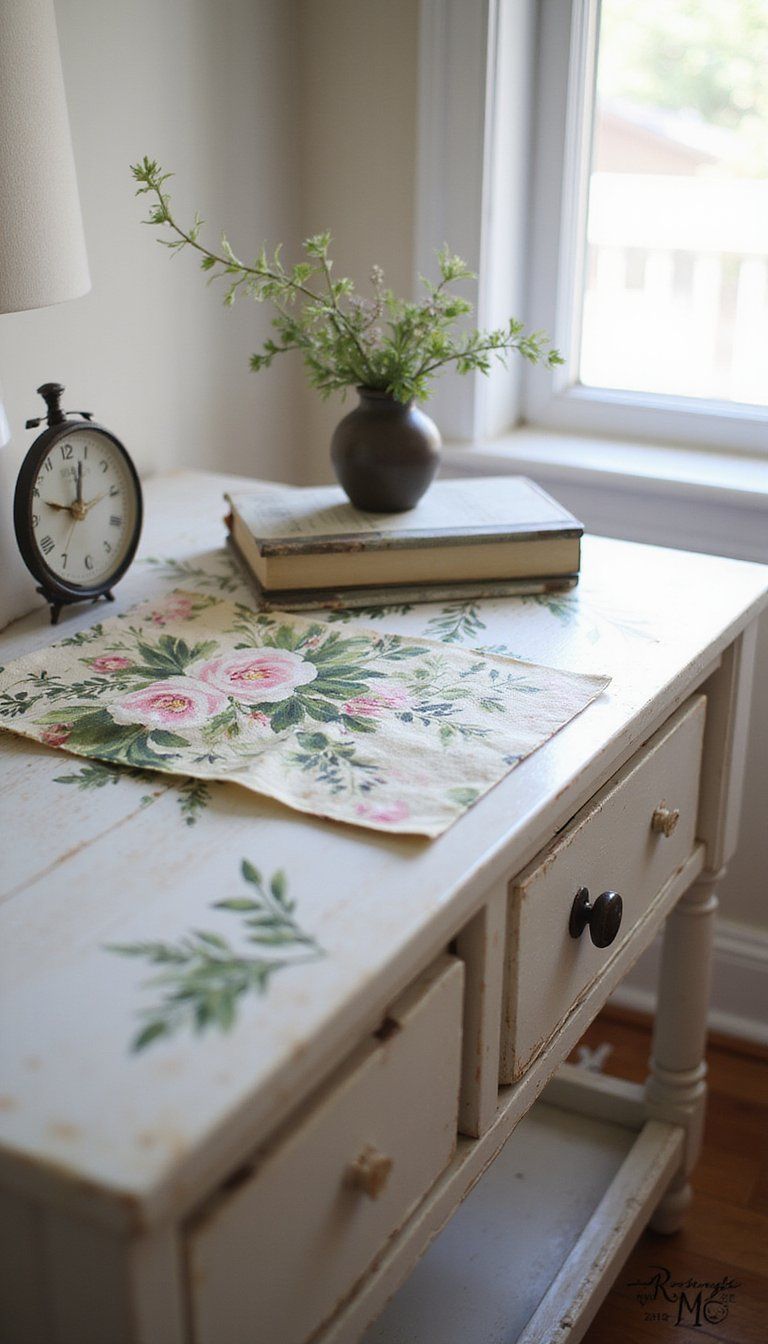 Napkin-Decoupage Serving Tray Upgrade