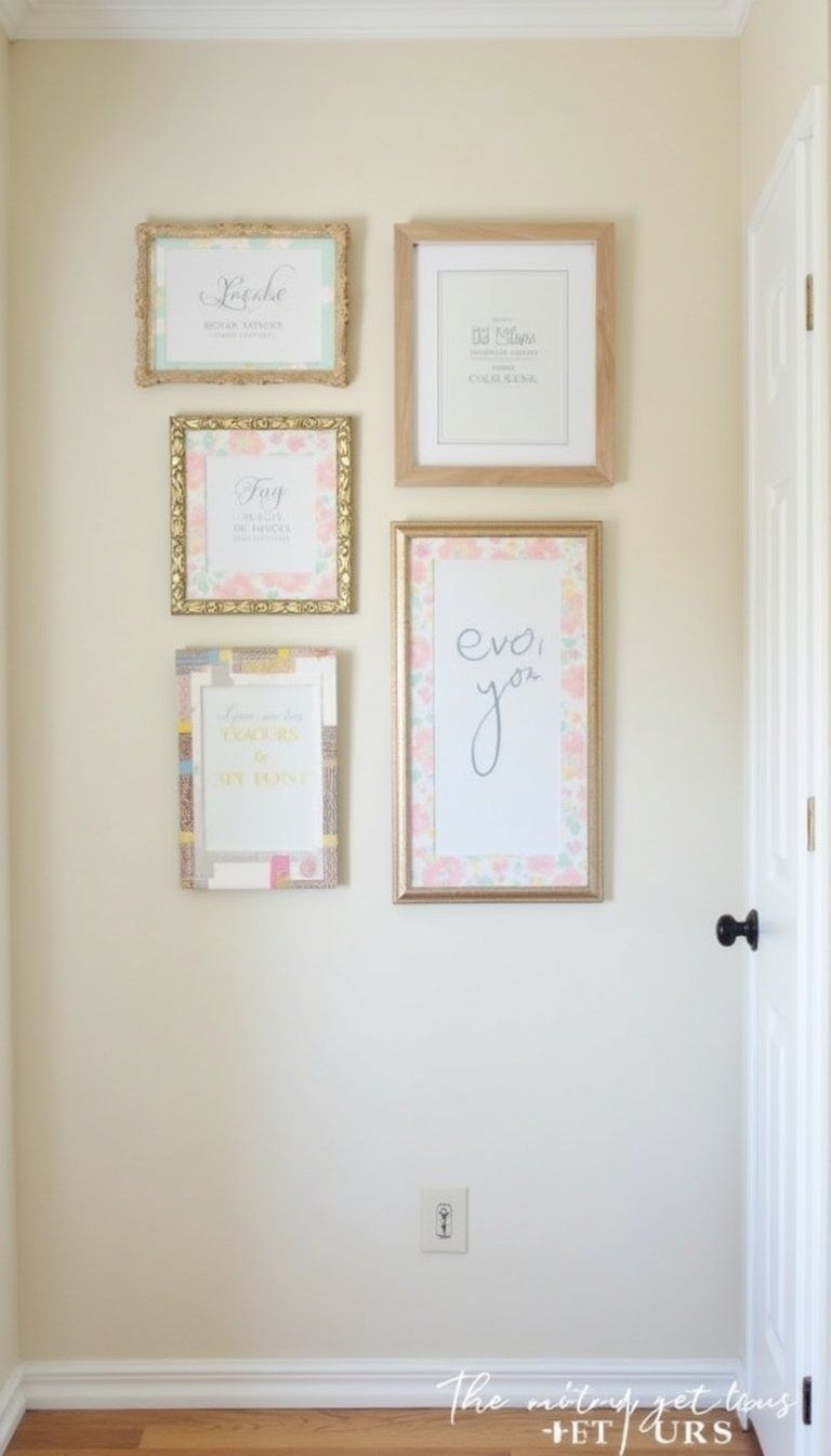 Washi Tape Frame Accents For Gallery Walls