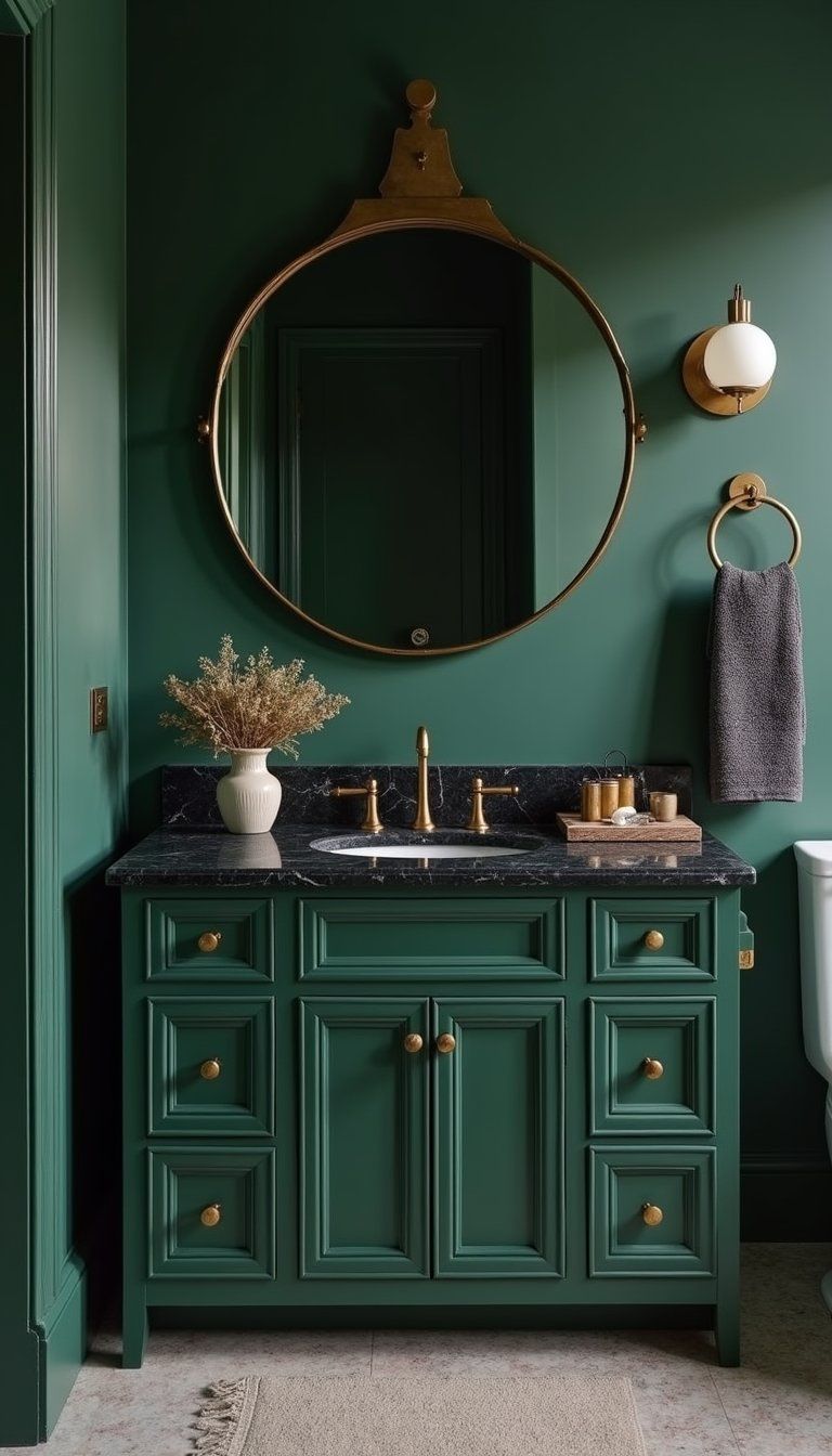 Dark Moody Vanity For Dramatic Elegance