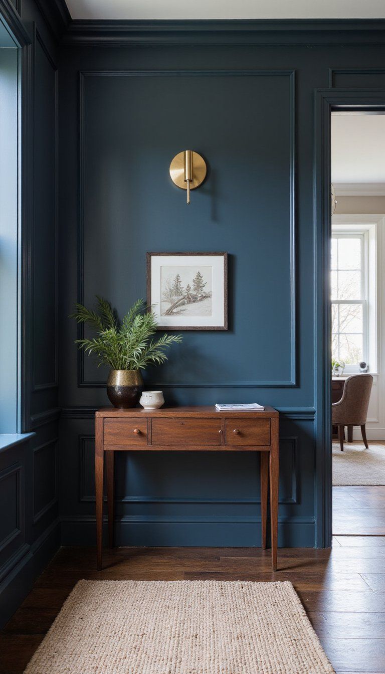 High Gloss Painted Trim And Wainscoting