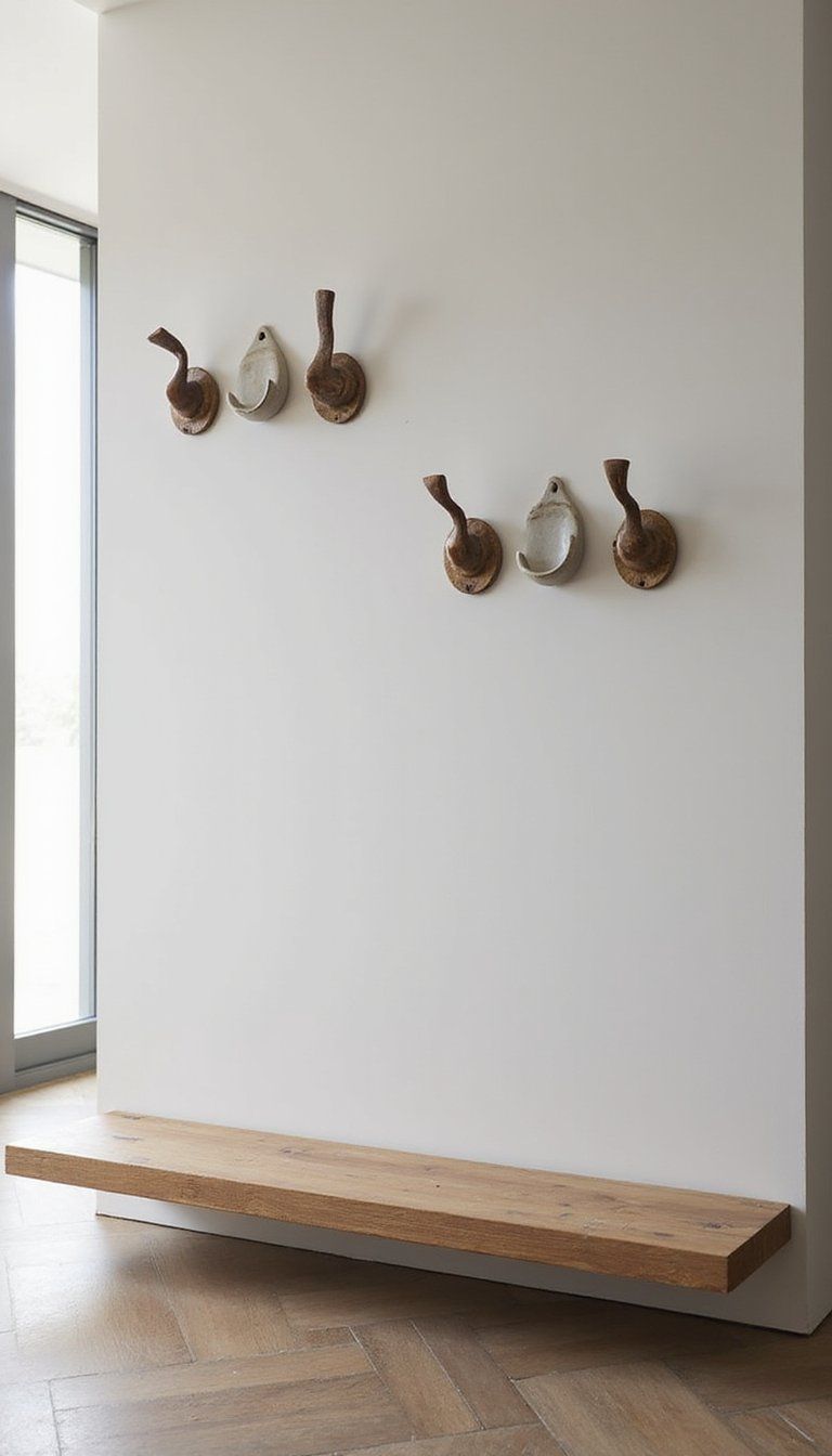 Sculptural Coat Hooks As Functional Art
